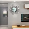 Wanduhren Wohnzimmer Uhr Stille Metall Chic Quarzuhr Luxus Ästhetische Kunst Design Relogio Parede Wohnkultur