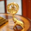 Masa saatleri lüks altın masa saati yaratıcı fil sessiz saat mekanik dişli rakamları modern relogio mesa ev ac50tc