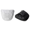 Other Golf Products Putter Cover Skull Head cover PU Leather 2 Color Magic Tape For Mallet Blade Club Protector 221104