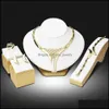 Zestawy biżuterii ślubnej Whatle Saledubai Gold Kolor Zestawy biżuterii Nigerii Afrykańskie koraliki Afrykańskie Kryształowe puste biżuteria ślubna Zestaw Rhin Dhaqr