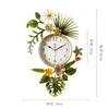 Wall Clocks Quartz Flower Nordic Watch Luxury European Personality Silent MiniMalist Japanese Room Reloj Modern Saatration