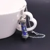 Kolye Kolyeler Drift Bottle Koni Çakra Reiki İyileştirici Kristal Boncuklar Kolyenin İçinde Toptan Takılar Vintage Takı Kadın Erkekler