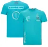 Formula One racing suit 2021 short-sleeved T-shirt W12 Hamilton team uniform round neck TeeF1 T-shirt