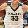 College-Basketball trägt individuelle Hawaii-College-Basketball-Trikots: 3 Eddie Stansberry, 1 Drew Buggs, 32 Samuta Avea, 2 Webster