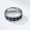 Moon Solar Rotatable Ring Band Stael Stal Solar Decompress Pierścienie dla kobiet dla kobiet Mężczyzn biżuterii mody
