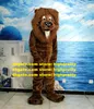 Plush Furry Brown Big Lion Mascot Costume Adult Cartoon Character Outfit Suit Television Theme Playground Schoolyard zz8146