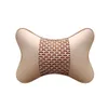 Car Accessories Neck Cushion Headrest pillows Quality Durable Leather 2Pcs 4pcs Back Pillow Set Seatbelt Cushion