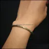 Bangle Bangle Handgemaakte gesmede gehamerde antieke messing armband voor mannen Pol Vrouwen hand ambachtelijke sieraden unisex geschenk van jongensmeisje drop de dh1n4