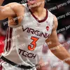 Le basket-ball universitaire porte des maillots de basket-ball universitaires Virginia Tech Hokies personnalisés 2 Landers Nolley II 4 Nahiem Alleyne 14 P.J. Horne 15 Cone