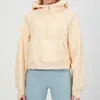 LU-88248 Yoga Half Zipper Scuba Hoodie Houd Hoump Houd Coated Coat Sport