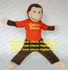 George Monkey Mascot Costume Adult Cartoon Character Outfit Suit lockar kunder märkesplan Kampanj ZZ8293