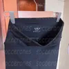 Damesshorts met lettersprint, zwarte slanke mode-yogashorts, fitnessboxers met hoge taille6595813