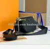 Designer de qualidade bolsa feminina bolsa de ombro bolsa de couro bolsas de ombro bolsa mensageiro cross body moda três em um em relevo 263n