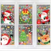 Weihnachtsdekorationen Merry Snowman Elch Fenster Aufkleber Dekor f￼r home Elektrostatische Weihnachts -Mall -Glasanordnung
