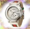 Pareja cuarzo moda hombres mujeres reloj 45 mm fecha automática anillo de diamantes grandes cinturón de cuero atmósfera clásica pulsera de cadena elegante reloj de pulsera favorito regalo de Navidad
