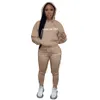 Women Designer Tracksuits Sweatshirt Outfits Pants Two Piece Set Casual Long Sleeve Pullover Hooded Shirts Sportwear Jogging Sport Suit K10608