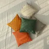 Oreiller nordique géométrique PU tissé taie d'oreiller couverture de luxe maison canapé-lit décoration oreillers salon jeter couvertures