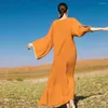 Vestidos informales Vestidos ￡rabes Mujeres largas Mujeres oraciones Ropa isl￡mica cosida Gamis Indonesia Dubai Satin Fashion Ritas