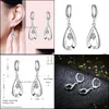 Stud 925 Sterling Sier Plated Earrings Cubic Zirconia Diamond Stud Earing For Women Fashion E614 Drop Delivery 2022 Jewelry Dhibp