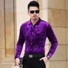 Mens Long Sleeve Dress Shirts Spring Autumn Shirt Slim Fit Business Shirts Fashion Male Tops1741