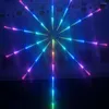 Stringhe WS2812 Strisce luminose a LED 30/60Leds/M Fuochi d'artificio WIFI Music Controller Festone Fata Decorazione della casa Decorazione della stanza di nozze Lampada DC5V