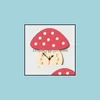 Wandklokken wandklokken schattige cartoon colorf champignon hangende klok huis woonkamer stille houten kinderen kinderen slaapkamer decor drop d dhbfd