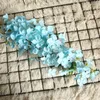 Flores decorativas de 6pcs de 105 cm de comprimento Hydrangea Vine Silk Flower Wall Wedding Decoration Home Artificial Display Fake