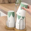 Hooks Creative Creative Cup Organizer Design Design Easy يمكن الوصول إلى مقصورة حامل يمكن التخلص منها بشكل جيد