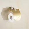 Badezubehör Set Gold Kristall Badezimmer Hardware Europäisches Handtuch Rack Toilettenpinsel Haartrockner Wandmontagezubehör montiertes Zubehör