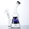 Forme de bouteille narguilés à tige descendante diffusée Mini petit bécher Bong Perc verre Bong Klein recycler l'huile Dab plates-formes avec bol WP2286 WP2287