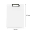 Sublimation A4 Clipboard Recycled Document Storage Holders White Blank Profile Clip Letter File Paper Sheet Office Supplies FY2472 ss1119