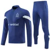 2022 2023 Marsylia mężczyzn Mężczyzn Kids Soccer Tracksuit Training Training Jersey Set 22 23 23 koszulki piłkarskie dresy joggingowe Zestawy przetrwania stopa Chandal futbol