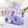 Cosmetic Bags Case Floral Transparent Travel Makeup Wash Clear Handbag Bathing Underwear Toiletries Storage Waterproof Pouch 221104