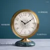 Table Clocks FQ Brass Desk Clock Desktop Living Room Simple Household Decoration