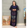 Abbigliamento etnico 2022 Chiffon Rhinestone Elasone Abito farfalla Elastico abito turco Dubai Stile Muslim Evening Women Eid Abaya