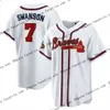 최고 품질 2022 Custom 28 Matt Olson Jersey 20 Ozuna Austin Riley Dansby Swanson 13 Ronald Acuna Jr. Ozzie Albies Mike Soroka 10 Jones