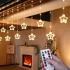 Strings Wireless Remote Christmas Cortina USB LUZ LED 3MX0.6m para decoração de decoração de decoração da sala de estar em casa Decoração de parede. Ano