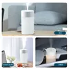 Lampes de table 260ml USB Humidificateur d'air avec veilleuse Huile essentielle Atomiseur Home Office Voiture Grande capacité Portable Diffuseur Purificateur