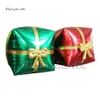 Grande caixa de presente inflável e inflável de Natal Balão de Cubas de Cubo Multicolor para decoração de natal decoração