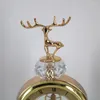 Table Clocks Home Decoration Christmas El Ceramic Luxury Clock European Desk Stand Old Desktop Living Room