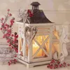 Candle uchwyty vintage szkła nordycka herbata światła drewniana latarnia wiszące dekoracao para casa dekoracja stolika dl60zt
