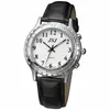 Wristwatches French Talking Watch With Alarm Speaking Date And Time White Dial TFSW-25