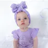 Hats 2023 Baby Cotton Hat Dzieci popcorn Bowknot Headwear Home Akcesoria