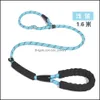 Dog Collars Leashes Large Dog Reflective Rope Lead Leash 5 Color Nylon Basic Leashes Medium Walking Big Dogs Collar For Labrador R Dhrnl