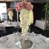 Mum tutucular 10set / lot akrilik zemin vazo açık çiçek masası merkezinde evlilik modern vintage çiçek stand sütunları düğün dekorati