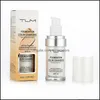 Fondotinta Tlm Flawless Fondotinta che cambia colore Tonalità calda della pelle Colore Trucco viso Base Nuda viso idratante Liquido Er Conceale Dhm2P