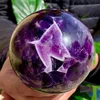 Figurine decorative Natural Dream Amethyst Ball Quartz Crystal Healing Sphere Reiki Decor 1PC