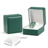 Oglądaj pudełka 4xBF Pojedyncze pudełko prezentowe z poduszką PU skórzaną bransoletki biżuterii do przechowywania gniazda skrzynki Cas