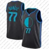 Luka Vintage 77 Doncic Dalla 22 75th City Dirk 41 Nowitzki Maverick Edition Kristaps 6 Porzingis Retro Shirts