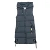 Damesvesten lugentolo winter middele lengte vest vrouwen Koreaanse mode slanke fit massieve kleur mouwloze jas vrouw